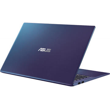 Notebook Asus VivoBook 15 X512DA, FHD, Procesor AMD Ryzen™ 3 3250U (4M Cache, up to 3.50 GHz), 8GB DDR4, 256GB SSD, Radeon Vega 3, No OS, Peacock Blue