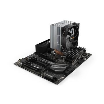 be quiet! Pure Rock 2 Silver, CPU cooler (silver, brushed aluminum finish)