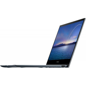 Notebook Asus ZenBook Flip 13 UX363EA, FHD Touch, Procesor Intel Core i7-1165G7 (12M Cache, up to 4.70 GHz, with IPU), 16GB DDR4, 1TB SSD, Intel Iris Xe, Win 10 Home, Pine Grey