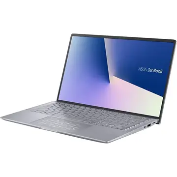 Notebook Asus ZenBook 14 UM433IQ-A5024, AMD Ryzen 5 4500U pana la 4GHz, 14" Full HD, 8GB, SSD 512GB, NVIDIA GeForce MX350 2GB, Free Dos, Light Grey