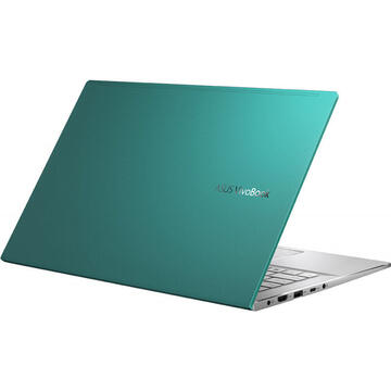 Notebook Asus VivoBook S14 M433IA, FHD, Procesor AMD Ryzen™ 5 4500U (8M Cache, up to 4.0 GHz), 8GB DDR4, 512GB SSD, Radeon, No OS, Gaia Green