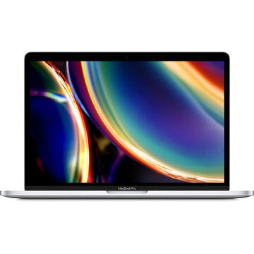 Notebook Apple MacBook Pro 13 Retina with Touch Bar, Ice Lake i5 2.0GHz, 16GB DDR4X, 1TB SSD, Intel Iris Plus, Mac OS Catalina, Silver, INT keyboard, Mid 2020