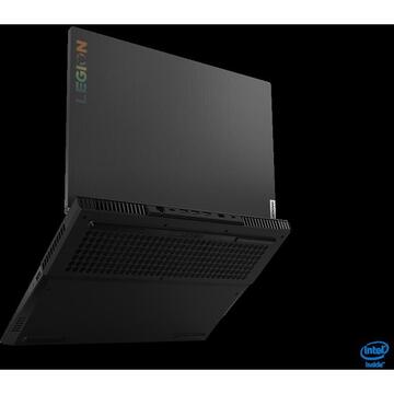 Notebook Lenovo Gaming 15.6'' Legion 5 15IMH05, FHD IPS, Procesor Intel® Core™ i5-10300H (8M Cache, up to 4.50 GHz), 16GB DDR4, 512GB SSD, GeForce GTX 1650 Ti 4GB, No OS, Phantom Black, 4-Zone RGB