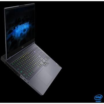 Notebook Lenovo Gaming 15.6'' Legion 7 15IMHg05, FHD IPS 144Hz, Procesor Intel® Core™ i7-10875H (16M Cache, up to 5.10 GHz), 16GB DDR4, 512GB SSD, GeForce RTX 2060 6GB, Free DOS, Slate Grey