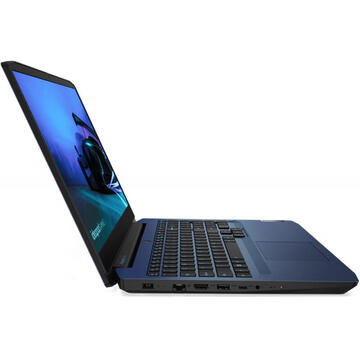Notebook Lenovo Gaming 15.6'' IdeaPad 3 15IMH05, FHD IPS, Procesor Intel® Core™ i7-10750H (12M Cache, up to 5.00 GHz), 16GB DDR4, 512GB SSD, GeForce GTX 1650 4GB, Free DOS, Chameleon Blue