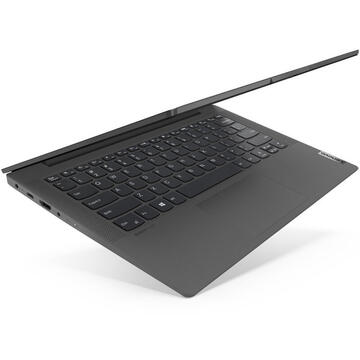 Notebook Lenovo IdeaPad 5 14IIL05, FHD, Procesor Intel® Core™ i7-1065G7 (8M Cache, up to 3.90 GHz), 16GB DDR4, 1TB SSD, GeForce MX350 2GB, No OS, Graphite Grey