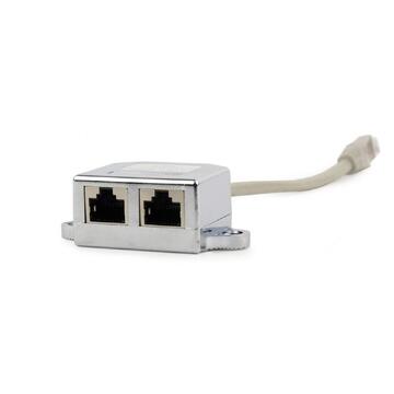 Dispozitiv de distribuire semnal NCA-SP-02 Gembird LAN port splitter, FTP, 2x RJ45