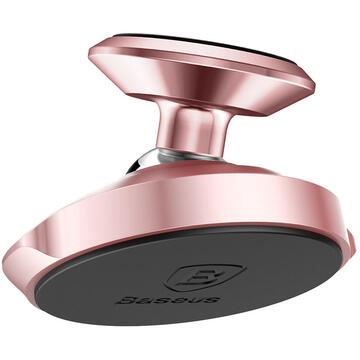 Baseus Suport Auto Small Ears Magnetic Rose Gold (rotatie 360�, cu adeziv)