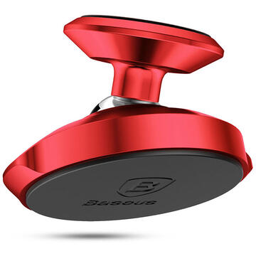 Baseus Suport Auto Small Ears Magnetic Red (rotatie 360�, cu adeziv)