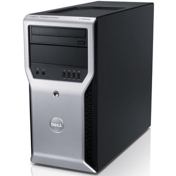 Desktop Refurbished Workstation Dell Precision T1600, Intel Xeon Quad Core E3-1245 3.30GHz - 3.70GHz, 8GB DDR3, 500GB HDD,  Intel Integrated HD P3000, DVD-RW