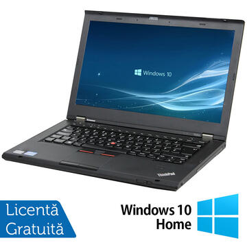Laptop Refurbished Laptop LENOVO ThinkPad T430, Intel Core i5-3320M 2.60GHz, 4GB DDR3, 120GB SSD, DVD-RW, 14 Inch + Windows 10 Home