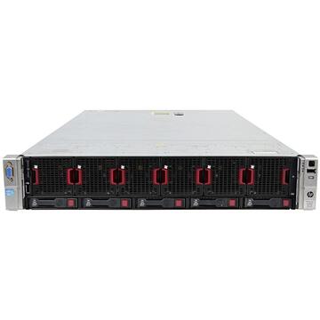 Server Refurbished Server HP ProLiant DL560 G8 2U, 4 x CPU Intel Hexa Core Xeon E5-4610 2.40GHz - 2.90GHz, 128GB DDR3 ECC, 2 X SSD 240GB, Raid P420i/1GB, iLO4 Advanced, 4 Port xGigabit, 2x Surse Hot Swap