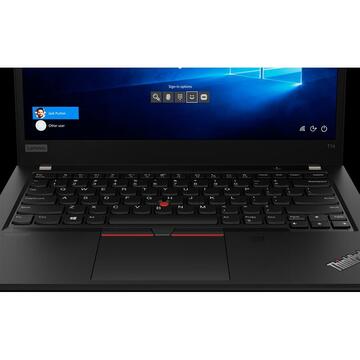 Notebook Lenovo ThinkPad T14 Gen 1, FHD, Procesor AMD Ryzen™ 7 PRO 4750U (8M Cache, up to 4.1 GHz), 16GB DDR4, 512GB SSD, Radeon, Win 10 Pro, Black