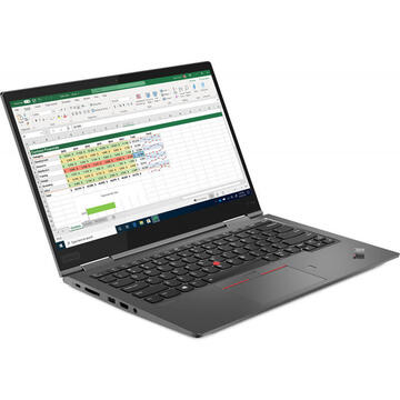 Notebook Lenovo ThinkPad X1 Yoga Gen 5, UHD Touch, Procesor Intel® Core™ i7-10510U (8M Cache, up to 4.90 GHz), 16GB, 512GB SSD, GMA UHD, 4G LTE, Win 10 Pro, Iron Grey
