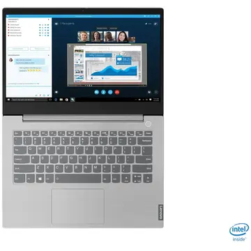 Notebook Lenovo ThinkBook 14 IIL, 14" FHD cu procesor Intel Core i5-1035G1 (4 MB, 1.0 / 3.6GHz, 6MB), 8GB, 256GB SSD, Intel Iris Plus Graphics, no ODD, Windows 10 Pro, Mineral Grey