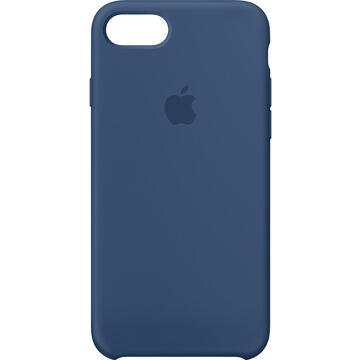 Husa Husa originala din Silicon Cobalt Albastru pentru APPLE iPhone 7 Pus si  iPhone 8 Plus