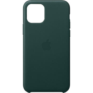 Husa Husa originala din Piele Forest Verde pentru Apple iPhone 11