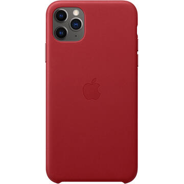 Husa Husa Capac Spate Piele Rosu APPLE iPhone 11 Pro Max