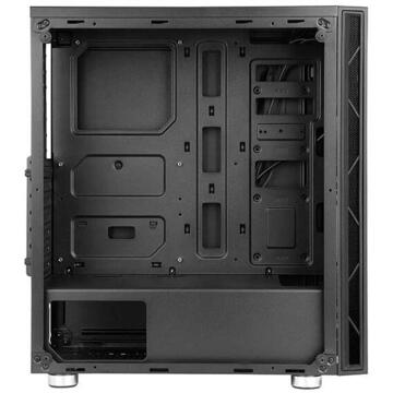 Carcasa Cooltek Two Basic, tower case (black, front with elements of tempered glass)