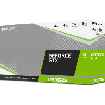 Placa video PNY GeForce GTX 1650 SUPER, 4GB GDDR5 (128 Bit), HDMI, DVI, DP