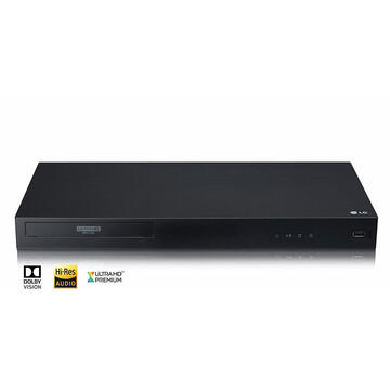 LG UBK90, Blu-ray player (black, UltraHD, Blu-Ray, DVD, HDMI)