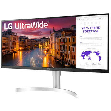 Monitor LED LG 34" 34WN650-W 5ms 2560 x 1080px Alb