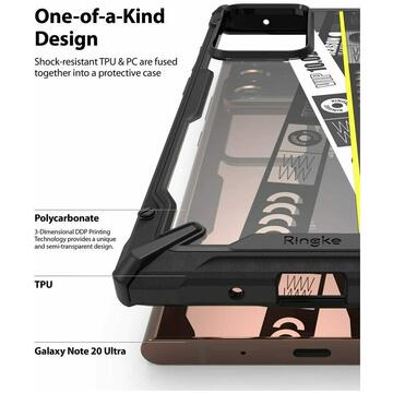 Husa Husa Ringke Fusion X Samsung Galaxy Note 20 Ultra Negru Camuflaj