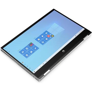 Notebook HP Pavilion x360 14-dw0001nw Hybrid (2in1) Gray, Silver 35.6 cm (14") 1920 x 1080 pixels 10th Generation Intel® Core™ i3 4 GB DDR4-SDRAM 128 GB SSD Wi-Fi 5 (802.11ac) Windows 10 Home S