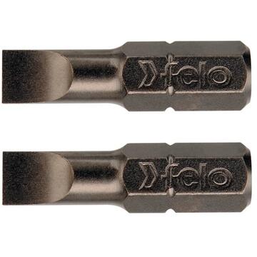Set 2 biti pentru insurubare, profil drept, Felo, 3.5x0.6mm, 25mm