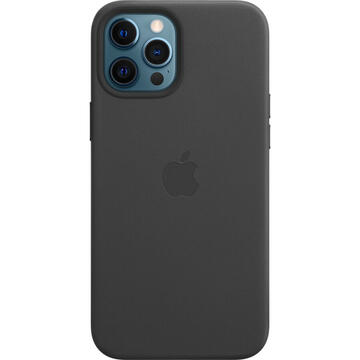 Husa Apple iPhone 12 Pro Max Leather Case MagSafe - Black