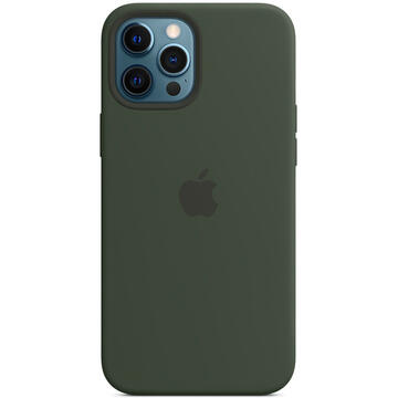 Husa Apple iPhone 12 Pro Max Silicone Case MagSafe - Cypress Green