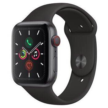 Smartwatch Apple Watch Series 5 GPS + Cell 44mm Grey Alu Case Black Band