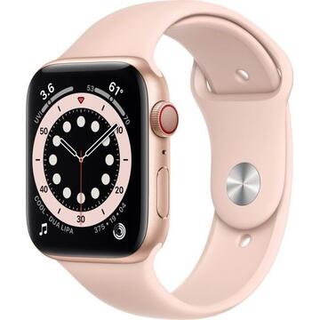Smartwatch Apple Watch Series 6 GPS + Cell 44mm Gold Alu Pink Sport Band