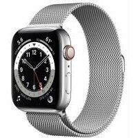 Smartwatch Apple Watch Series 6 GPS + Cell 44mm Sil. Steel  Sil. Milanese