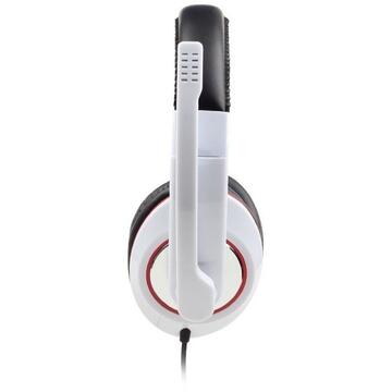 Casti Gembird MHS-001-GW Headset cu microfon, albe