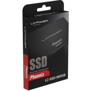 SSD LC-Power Phoenix Series 960GB, SATA3, 2.5 mm