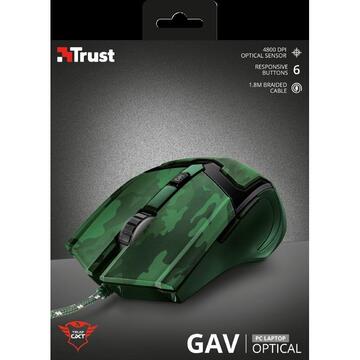 Mouse Trust GXT101C, USB, Green