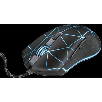 Mouse Trust GXT 133 Locx Illuminated Gaming Mo