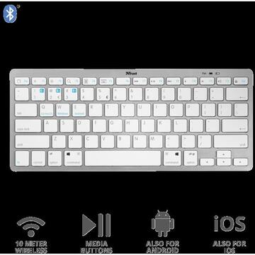Tastatura Trust Nado Bluetooth Wireless Keyboard