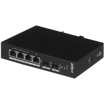Switch Dahua Europe PFS3206-4P-96 network switch Managed L2 Fast Ethernet (10/100) Black Power over Ethernet (PoE)