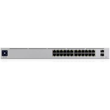 Switch UBIQUITI UniFi Pro 24-Port PoE Managed L2/L3 Gigabit Ethernet (10/100/1000) Silver 1U Power over Ethernet (PoE)