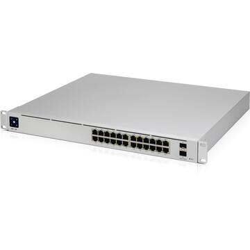 Switch UBIQUITI UniFi Pro 24-Port PoE Managed L2/L3 Gigabit Ethernet (10/100/1000) Silver 1U Power over Ethernet (PoE)