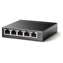 Switch TP-LINK TL-SG105PE network switch Unmanaged L2 Gigabit Ethernet (10/100/1000) Black Power over Ethernet (PoE)