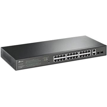 Switch TP-LINK TL-SG1428PE network switch Managed Gigabit Ethernet (10/100/1000) Black 1U Power over Ethernet (PoE)