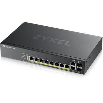 Switch Zyxel GS2220-10HP-EU0101F network switch Managed L2 Gigabit Ethernet (10/100/1000) Black Power over Ethernet (PoE)
