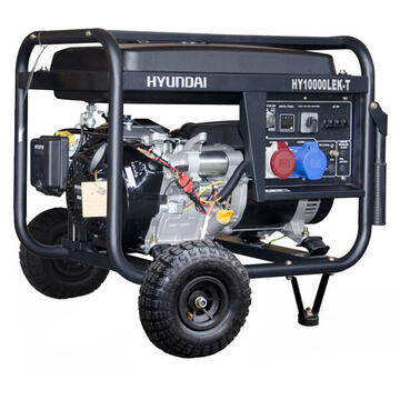 Generator de curent trifazic Hyundai HY10000LEK-T 4 timpi, 25 l, 17CP, Benzina , 7000W