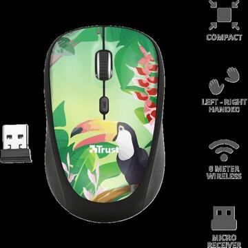 Mouse Trust Yvi, USB Wireless, Toucan