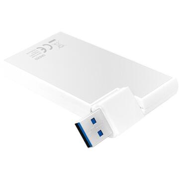 HUB extern LOGILINK, porturi USB: USB 3.0 x 4, conectare prin USB 3.0, alb, "UA0303" (include timbru verde 0.5 lei)