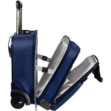 Leitz Complete cu 2 rotile Smart Traveller, albastru-violet