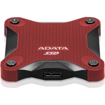SSD Extern ADATA SD600Q 240 GB External Solid State Drive (Red, USB 3.2 Gen1 (Micro-USB))